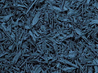 Blue Bonded Rubber Mulch Color Option