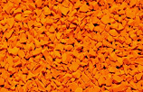Orange poured in place surfacing color option